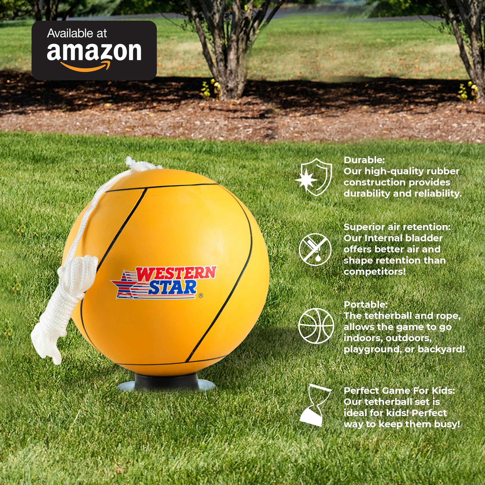 Full Size Playground Tetherballs Assorted Colors